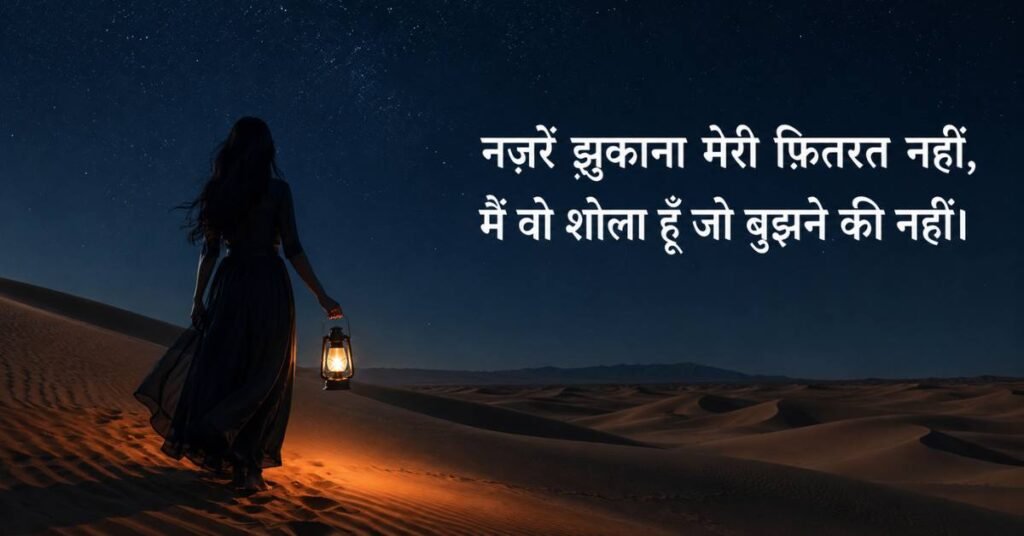 2 Line Attitude Shayari for Girls