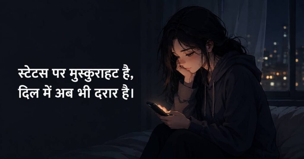 2 Line Broken Heart Shayari for Girls