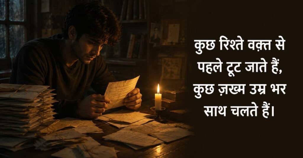 2 Line Sad Heart Broken WhatsApp Status