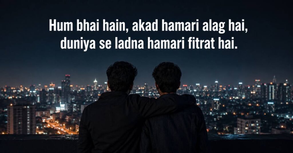 Attitude Bhai Bhai Shayari