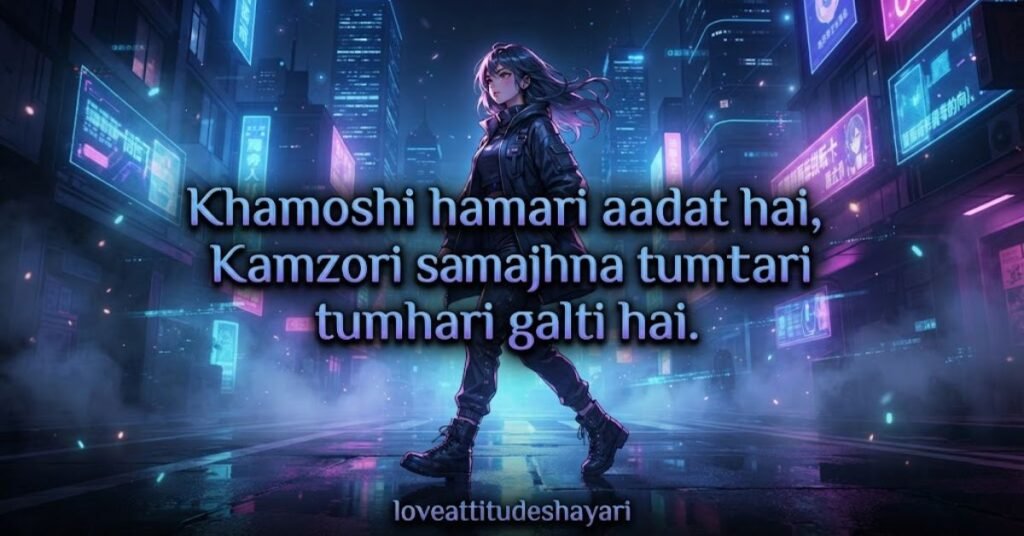 Attitude Shayari in Roman Hindi