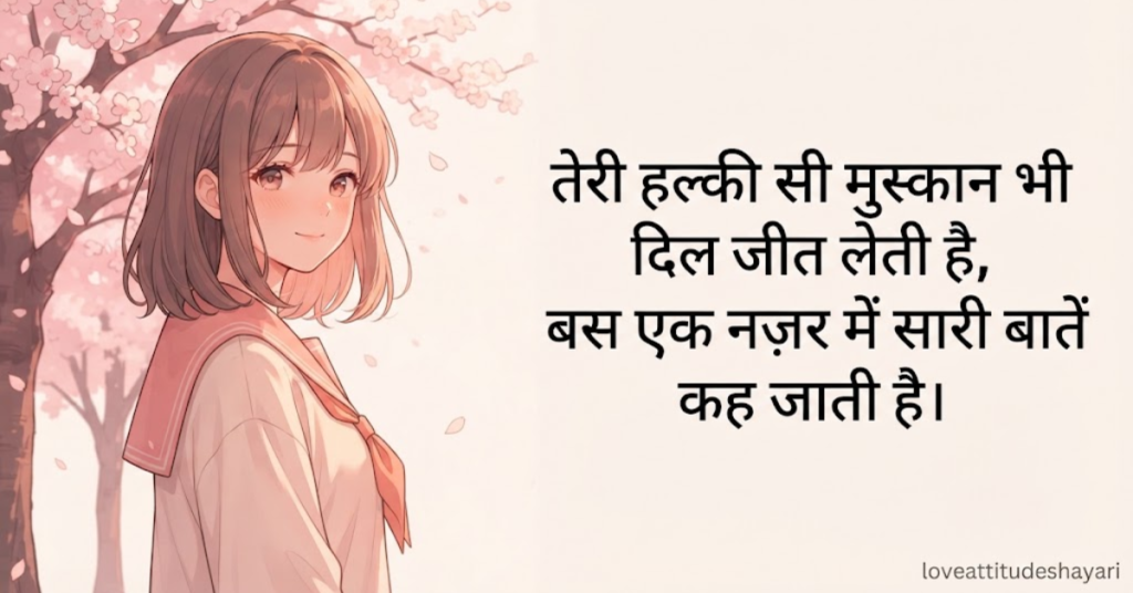 Crush Smile Shayari 2 Line