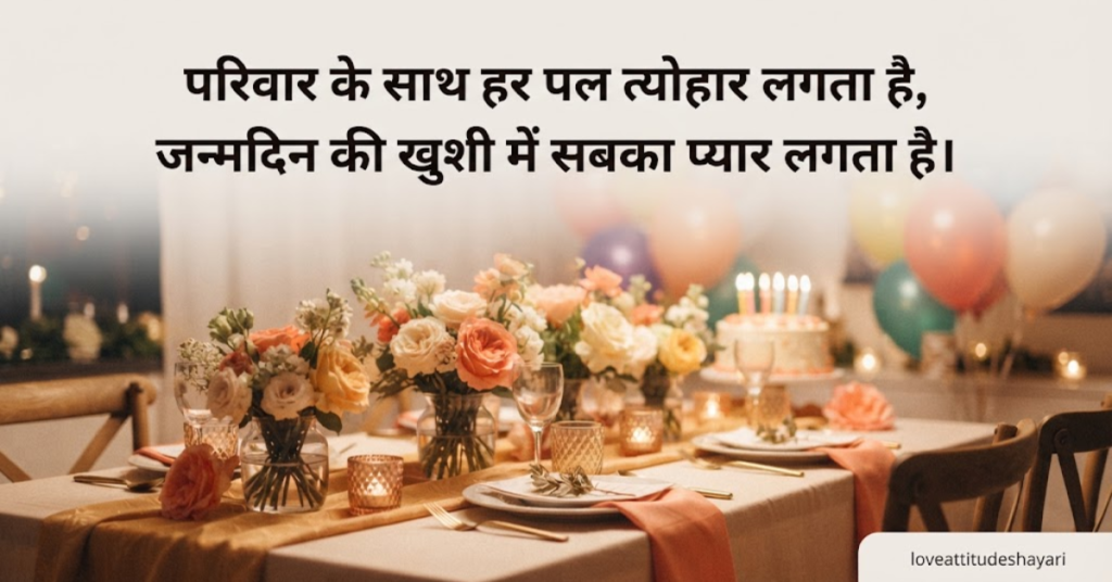 Family ke liye Birthday Shayari