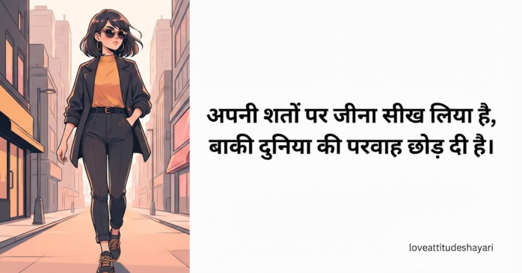 Female Attitude Shayari for Instagram Caption