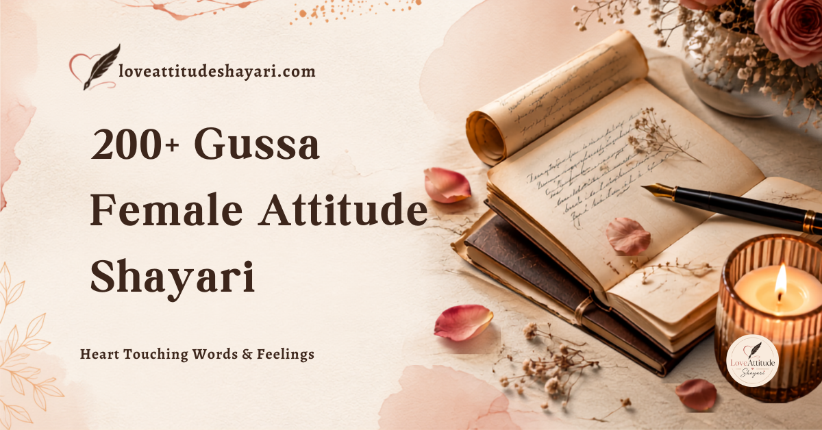 Gussa Female Attitude Shayari