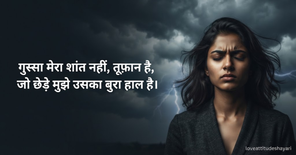 Gussa Female Attitude Shayari