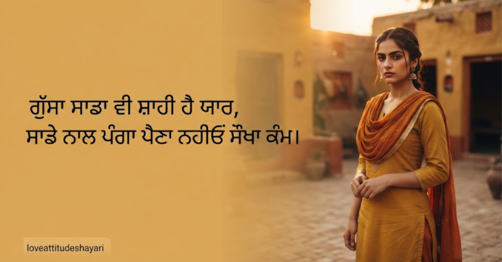 Gussa Female Attitude Shayari in Punjabi