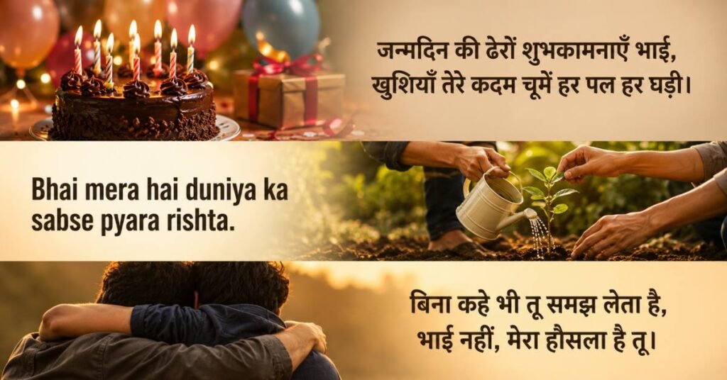 Happy Birthday Bhai Shayari Wishes