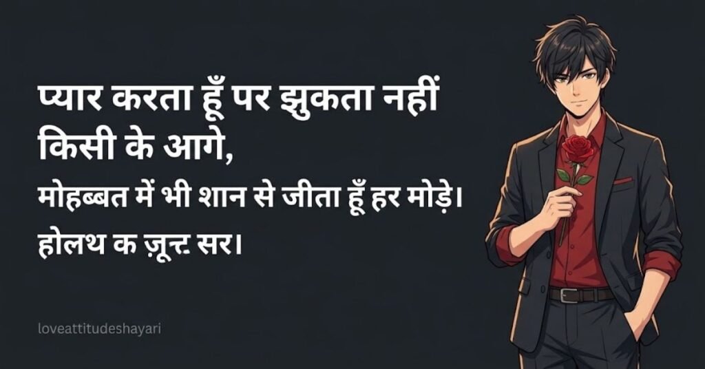 Love Attitude Shayari In Hindi