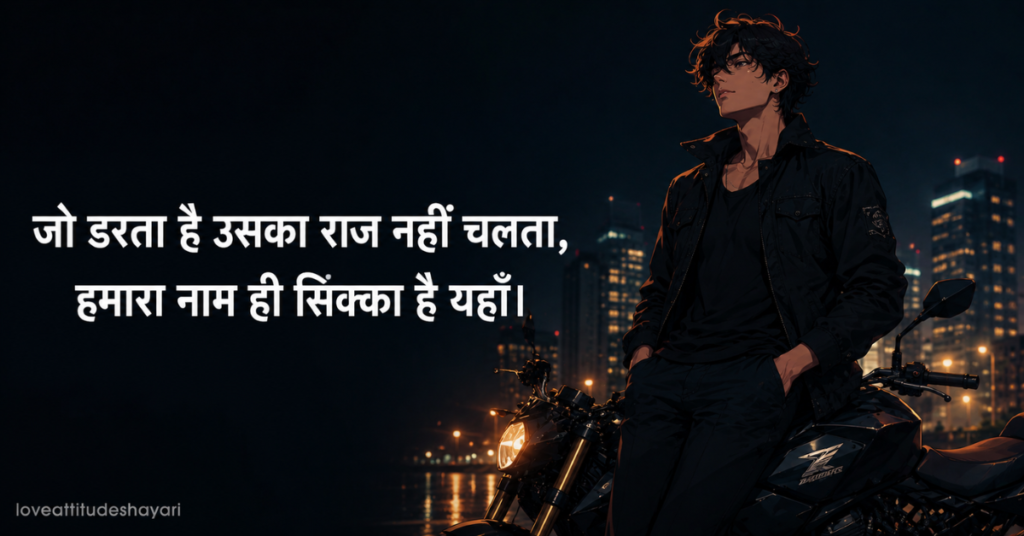 Rangdari Attitude Shayari