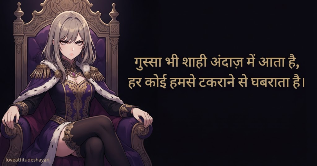 Royal Attitude Gussa Shayari