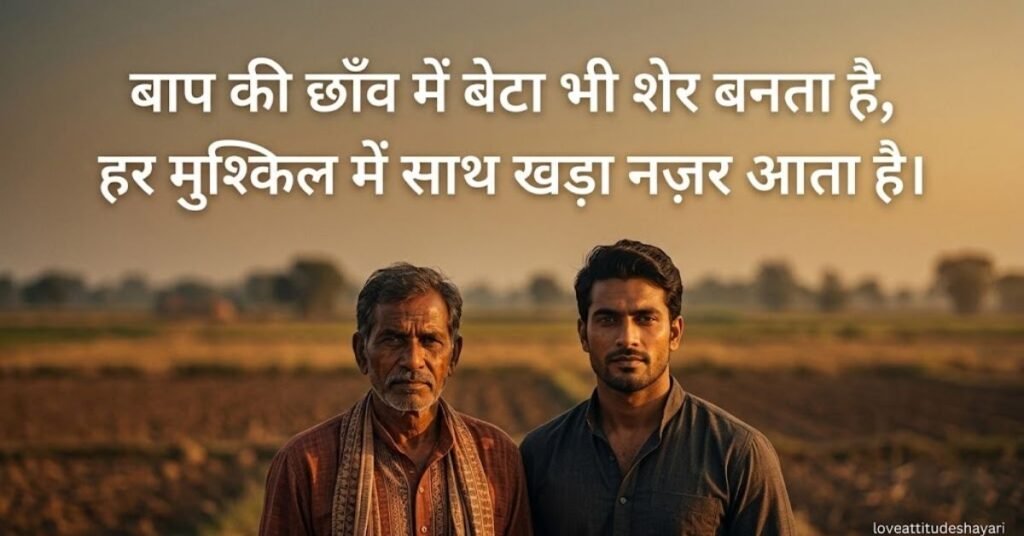 baap beta shayari