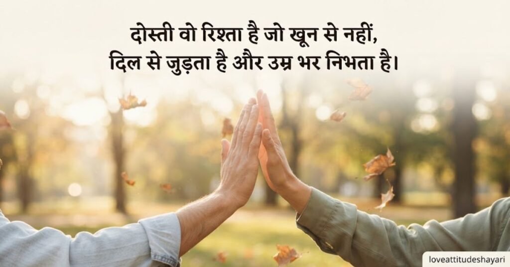 dosti shayari hindi,