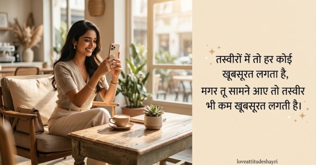 2 Line Tareef Shayari in Hindi