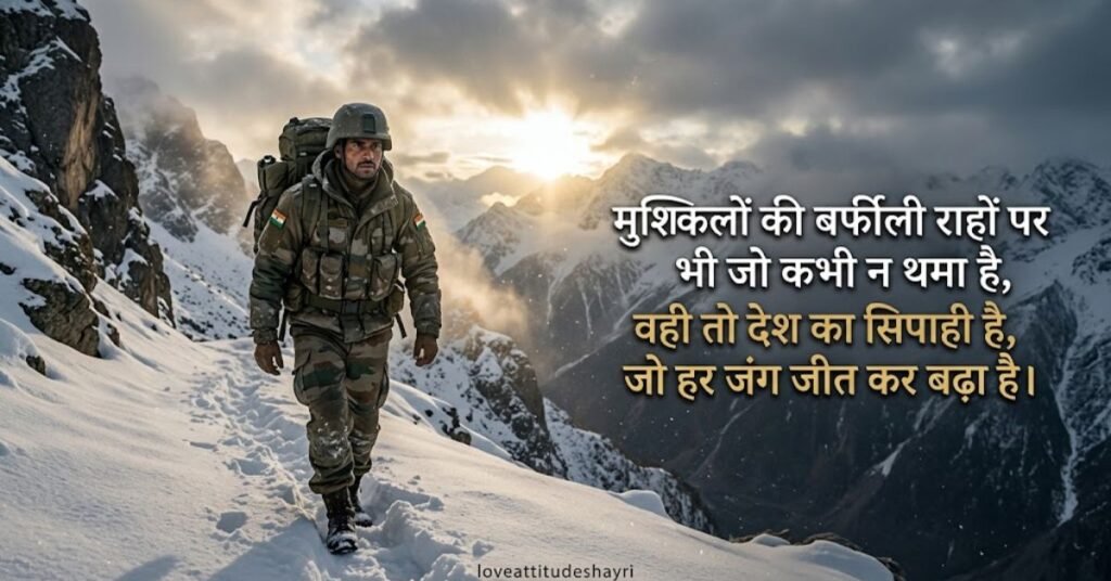 Fauji Attitude Shayari