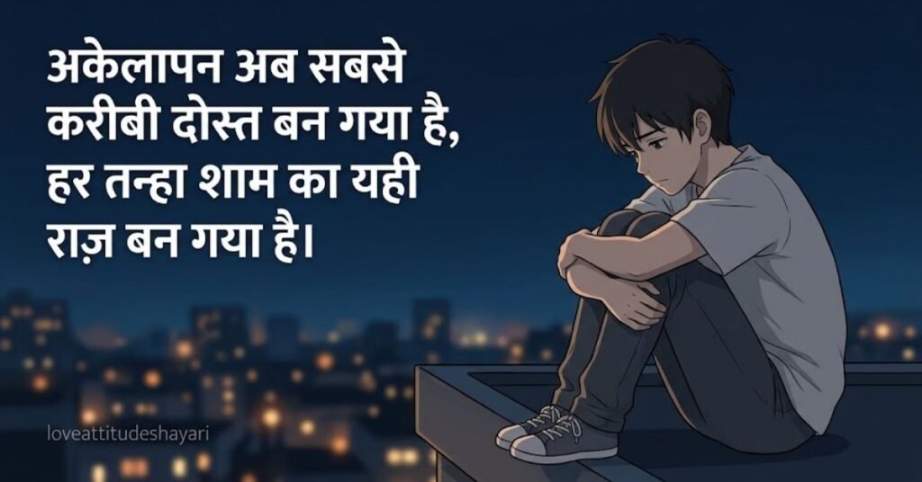 Feeling alone dard bhari shayari