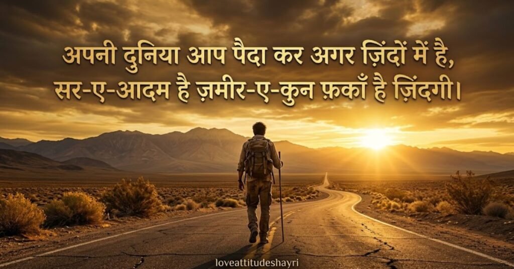 Iqbal poetry about life
