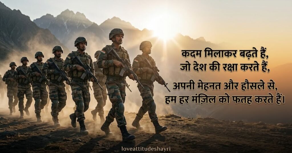 Motivational Army Shayari