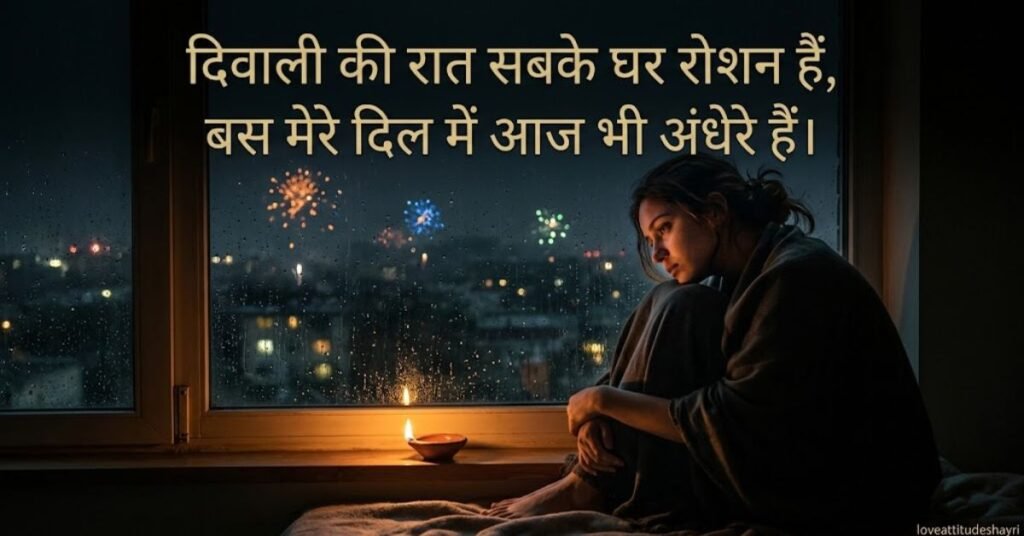 Sad Shayari on Diwali