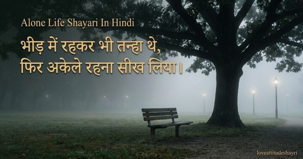 alone line life shayari