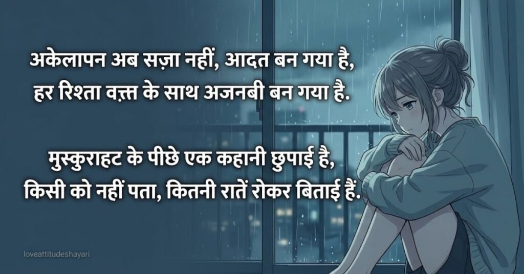 alone sad shayari girl