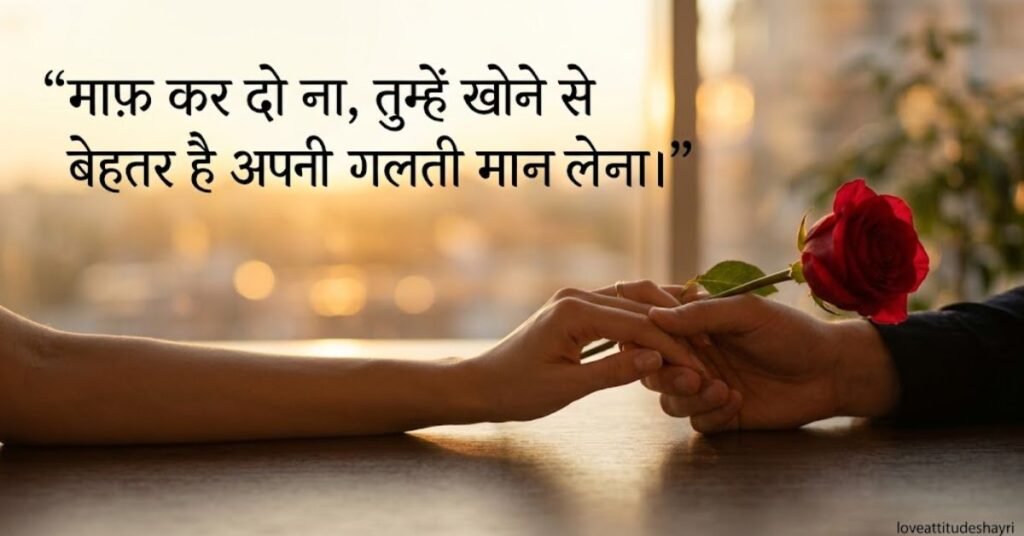 apology shayari