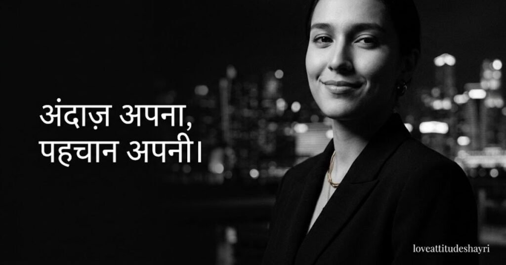 attitude shayari bio