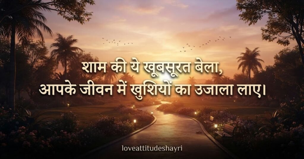 beautiful good evening shayari,