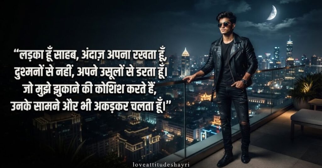 boy attitude shayari