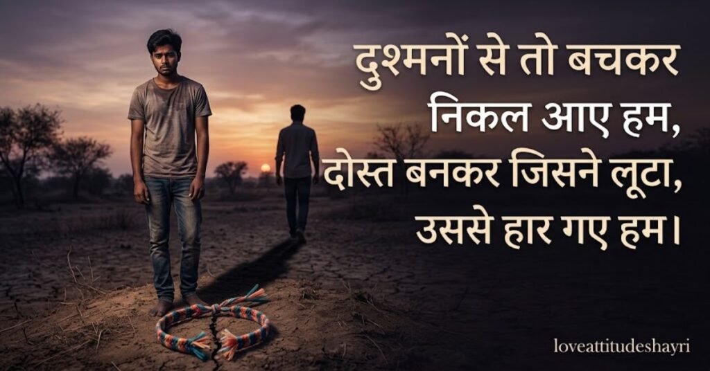 dosti me dhoka shayari