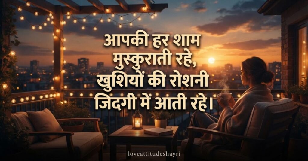 good evening whatsapp shayari