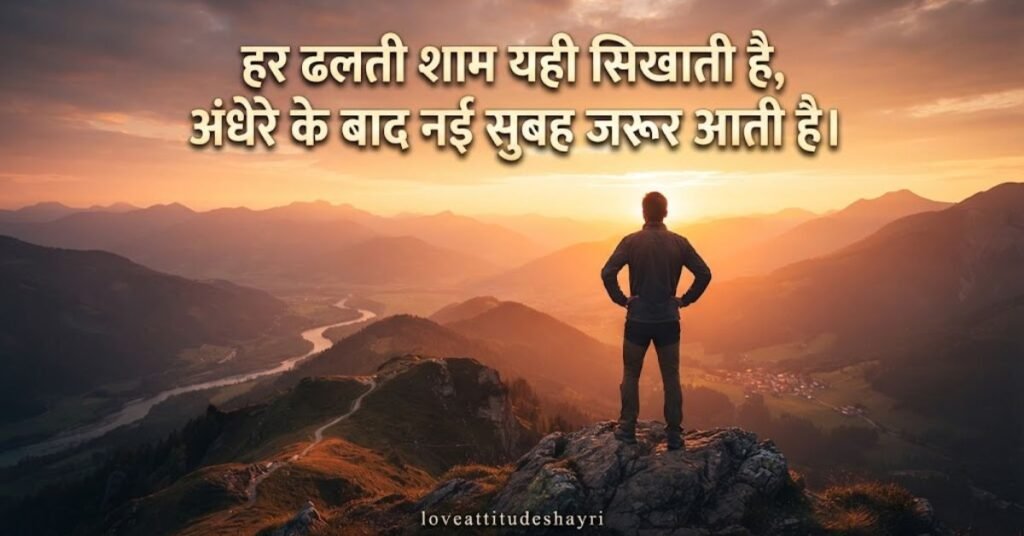 motivational good evening shayari