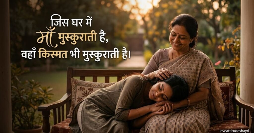 दिल को छू जाने वाली माँ पर दो लाइन शायरी