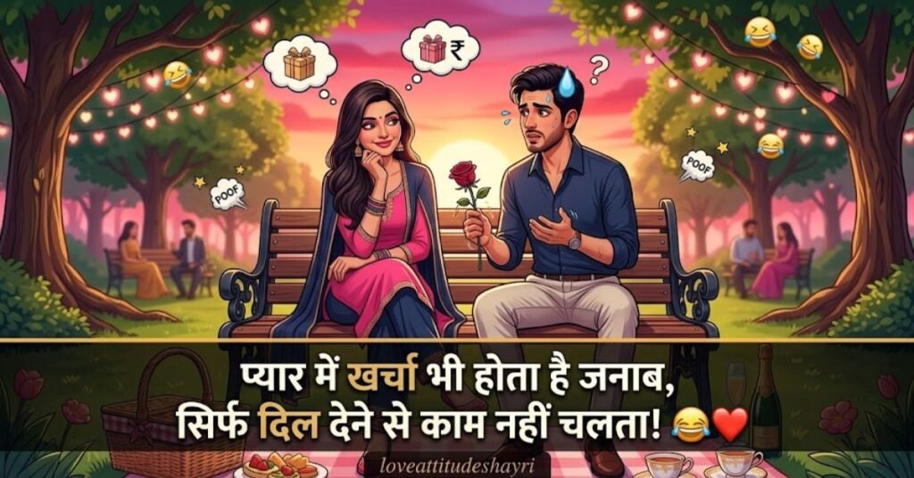 प्यार पर मजेदार शायरी
