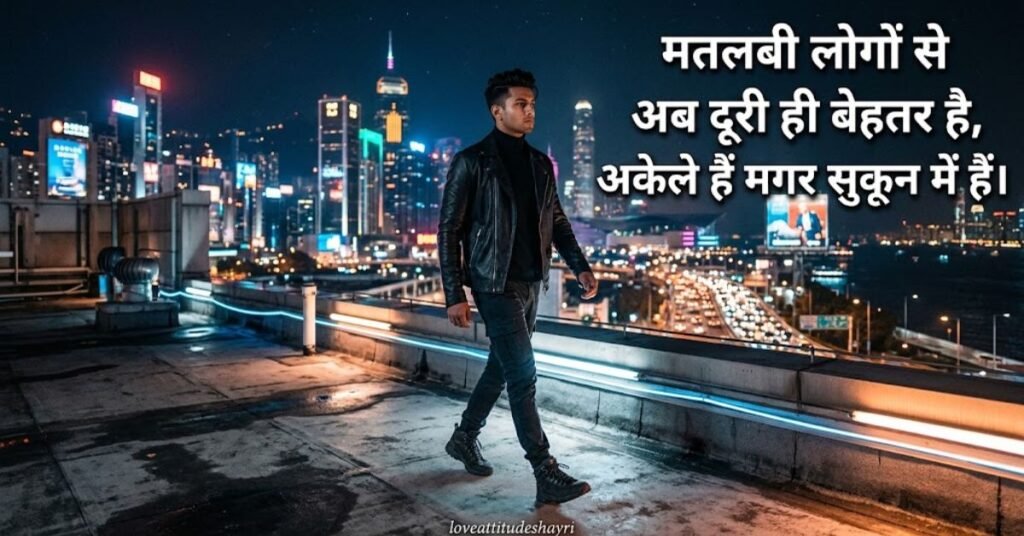 मतलबी लोग शायरी एटीट्यूड