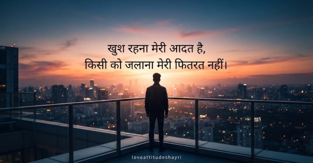 attitude happy shayari