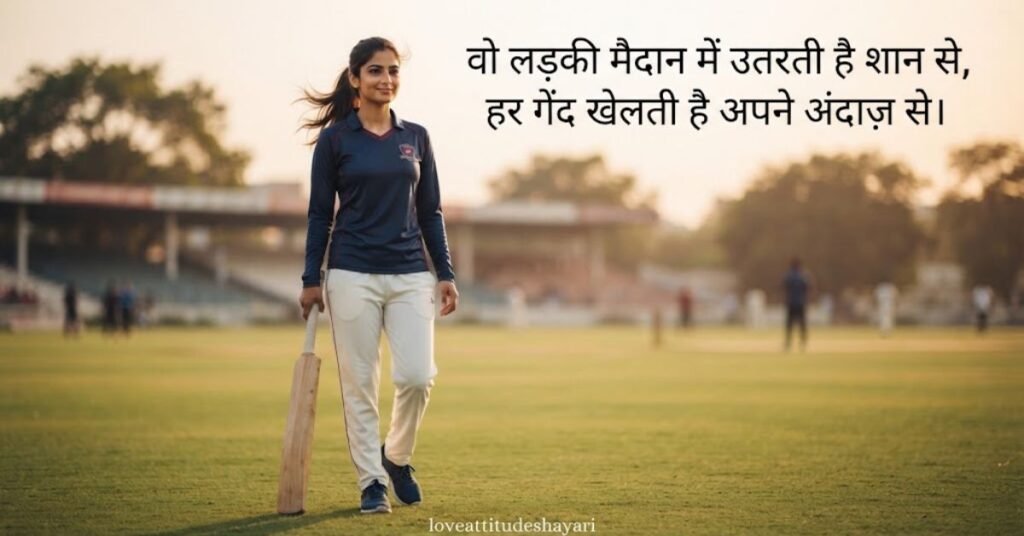 cricket lover girl shayari