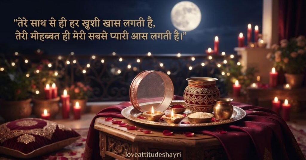 romantic karwa chauth shayari